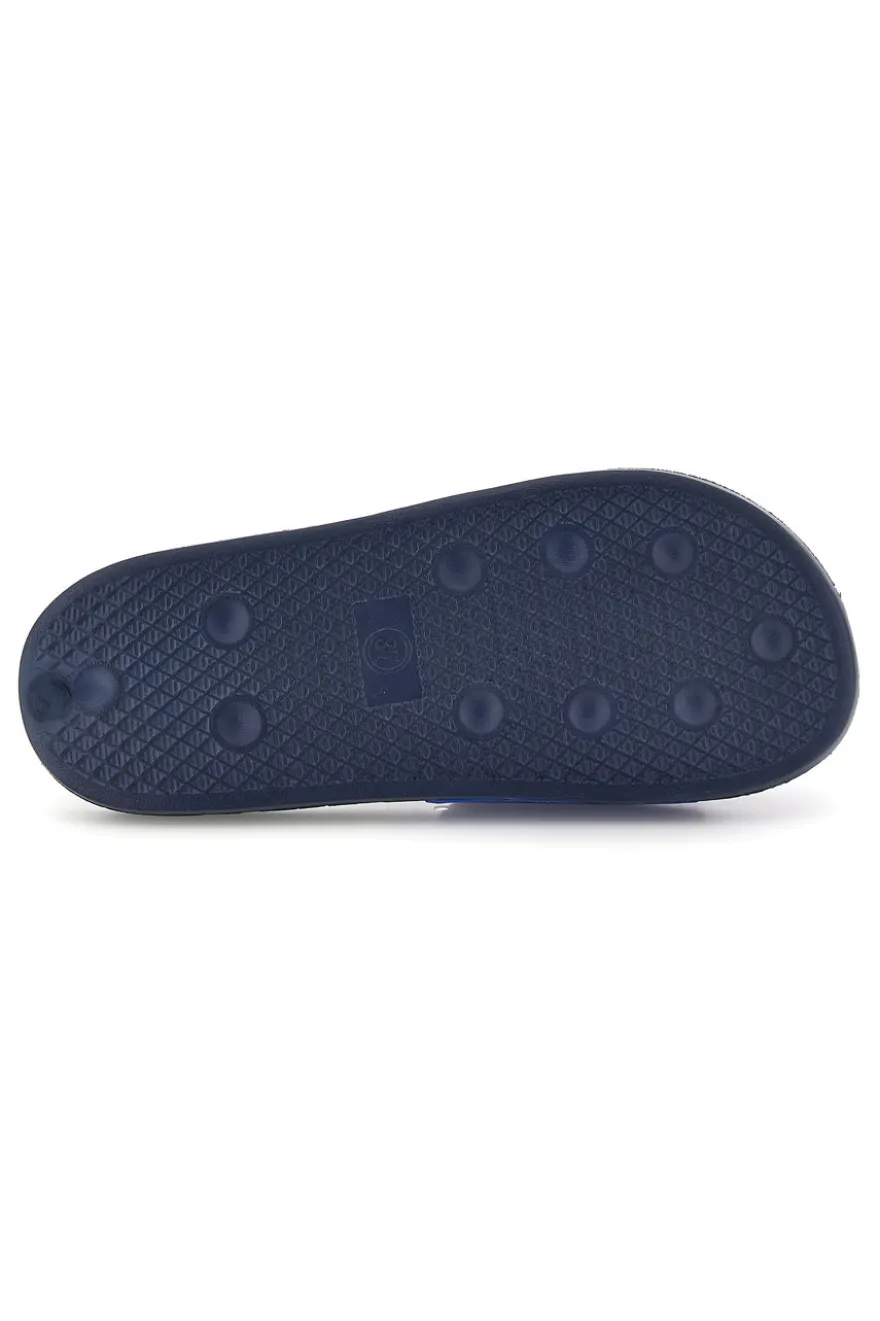 Blaue Badeschlappen mit Lotto-Logo 222624