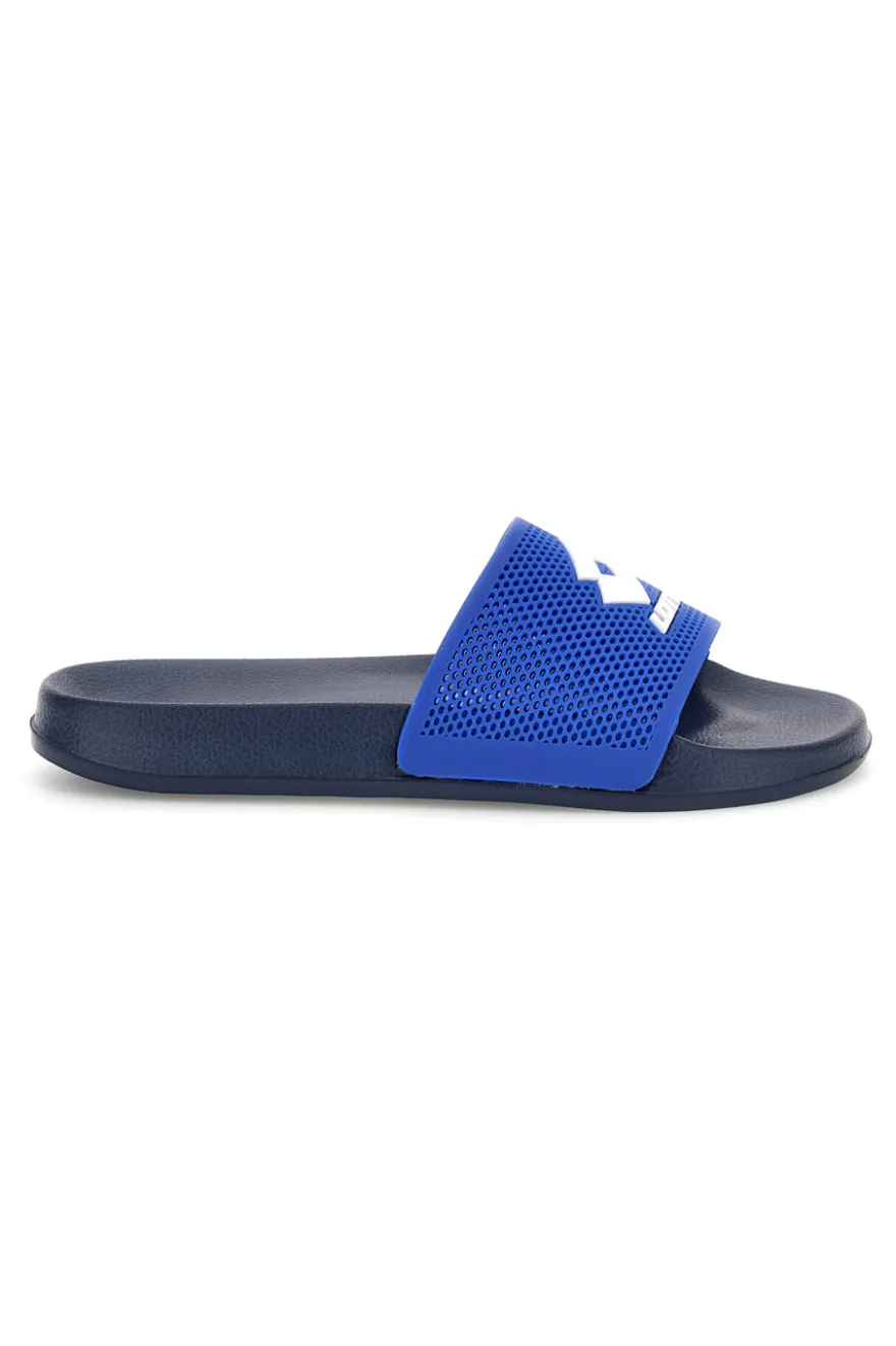 Blaue Badeschlappen mit Lotto-Logo 222624