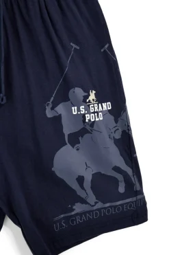 Blaue Baumwolle Bermuda Shorts U.s.grand polo US61712M