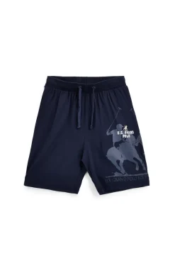Blaue Baumwolle Bermuda Shorts U.s.grand polo US61712M