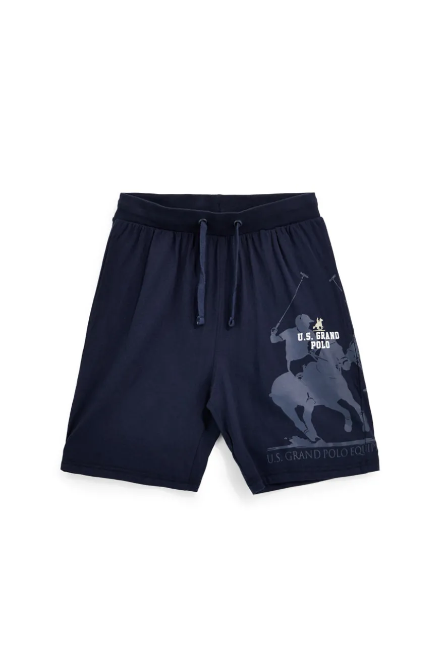 Blaue Baumwolle Bermuda Shorts U.s.grand polo US61712M