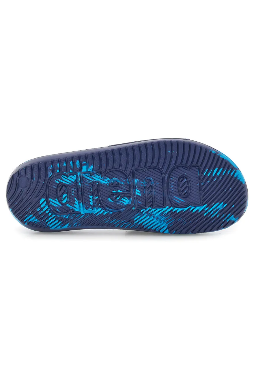 Blaue Hausschuhe mit Logoband Arena 009278 100