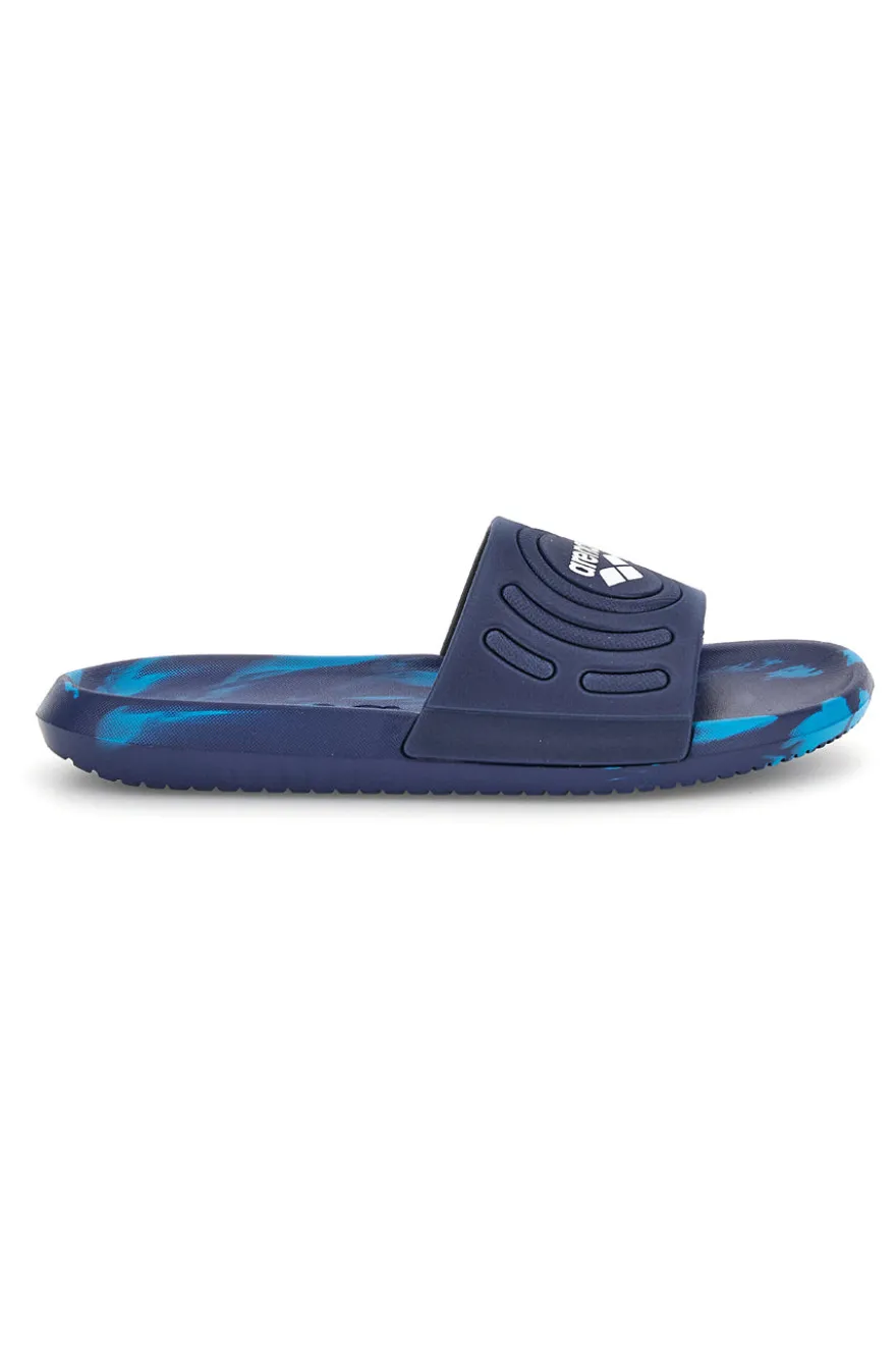 Blaue Hausschuhe mit Logoband Arena 009278 100