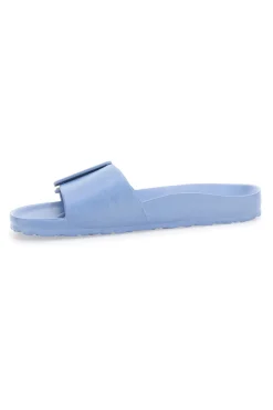 Blaue Hausschuhe mit Maxi-Schnalle 2T2L 931