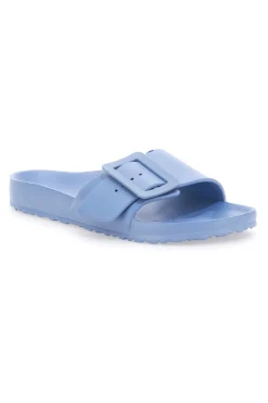 Blaue Hausschuhe mit Maxi-Schnalle 2T2L 931