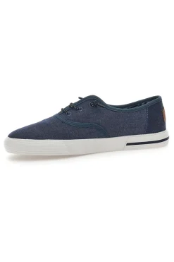 Blaue Jeans-Sneaker mit Goodyear-Schnürsenkeln 41036