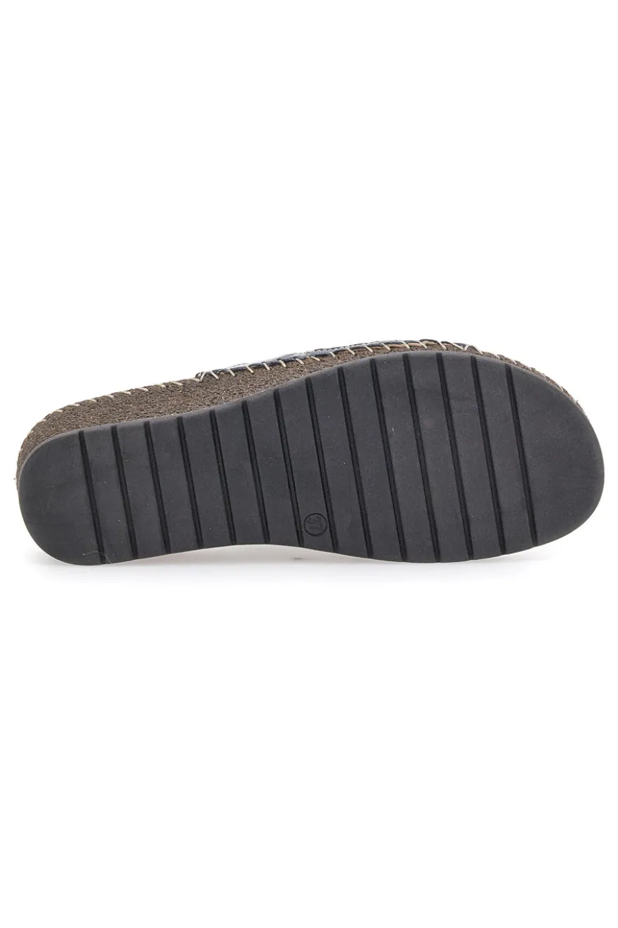 Blaue Keilpantoffeln Pittarello 42047