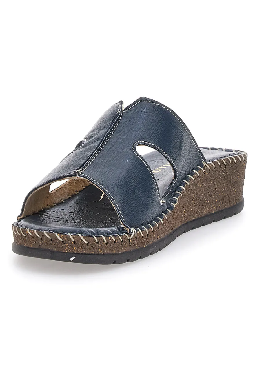 Blaue Keilpantoffeln Pittarello 42047