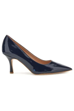 Blaue Lackleder Pumps Pittarello couture 6418