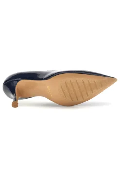 Blaue Lackleder Pumps Pittarello couture 6418