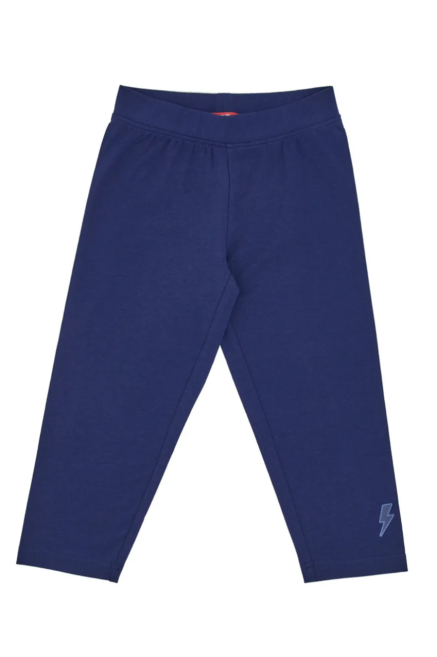 Blaue 7/8-Leggings mit Pitt Kids-Logo PT-G-LG-05067