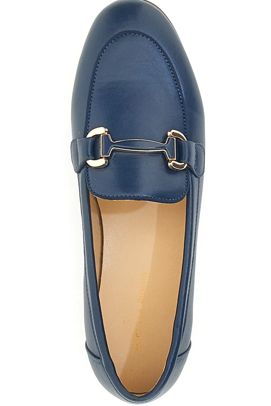 Blaue Mokassins mit Horsebit Mariella Burani 50450