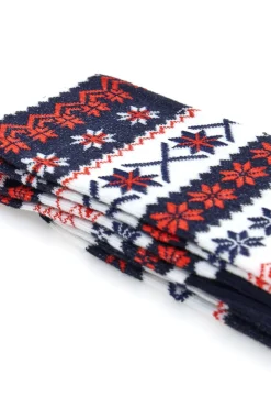 Blaue, rote und weiße Weihnachtssocken Crazy Socks 012