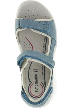Blaue Sandalen mit Ledereinlegesohle Fly dinamic FD43