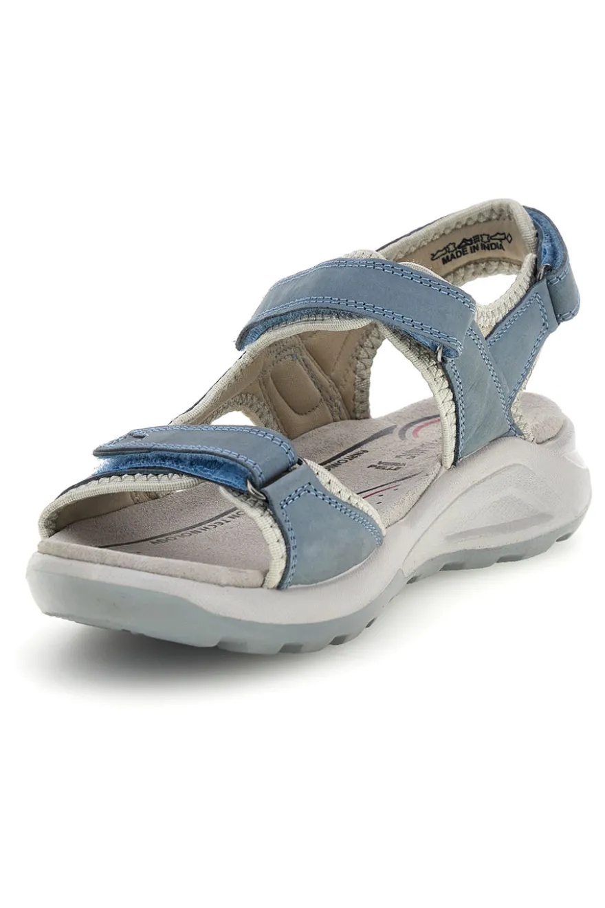 Blaue Sandalen mit Ledereinlegesohle Fly dinamic FD43
