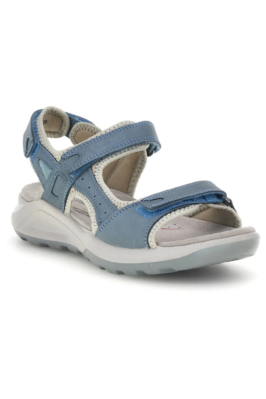 Blaue Sandalen mit Ledereinlegesohle Fly dinamic FD43
