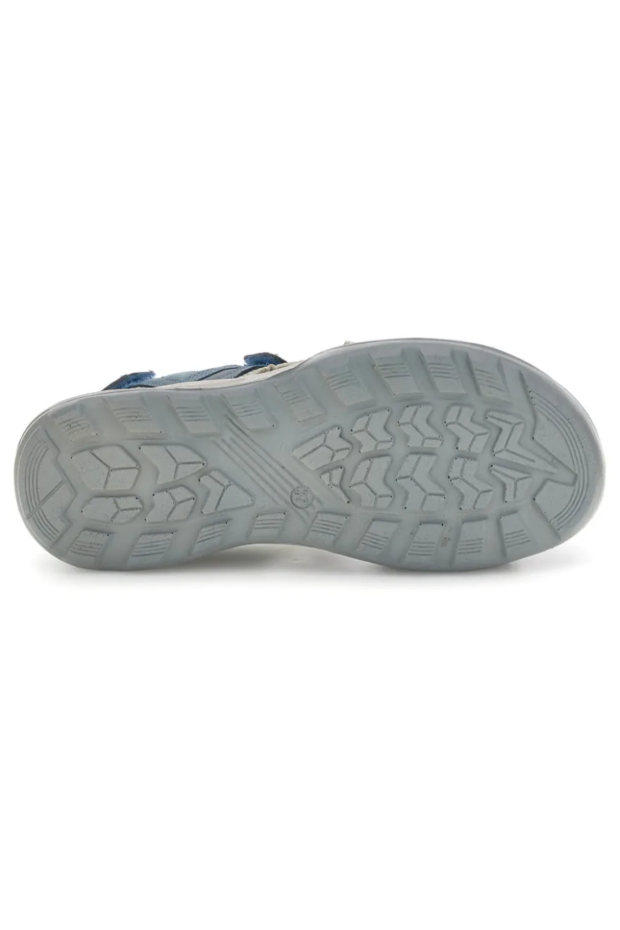Blaue Sandalen mit Ledereinlegesohle Fly dinamic FD43