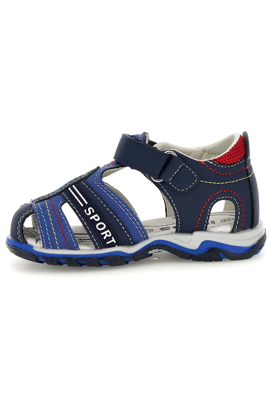 Blaue Sandalen mit Riemenverschluss Pitt Kinder 15110
