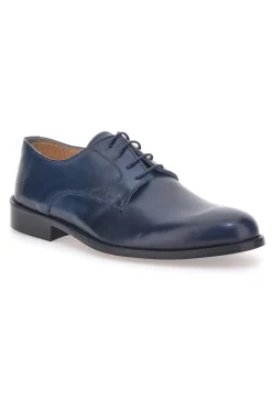 Blaue Schnürschuhe aus echtem Leder Pittarello 7720