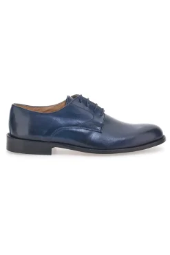 Blaue Schnürschuhe aus echtem Leder Pittarello 7720