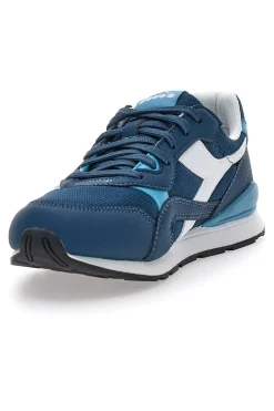 Blaue Sneakers Diadora N.92 GS mit weißen Details