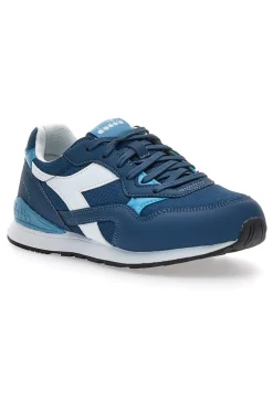 Blaue Sneakers Diadora N.92 GS mit weißen Details