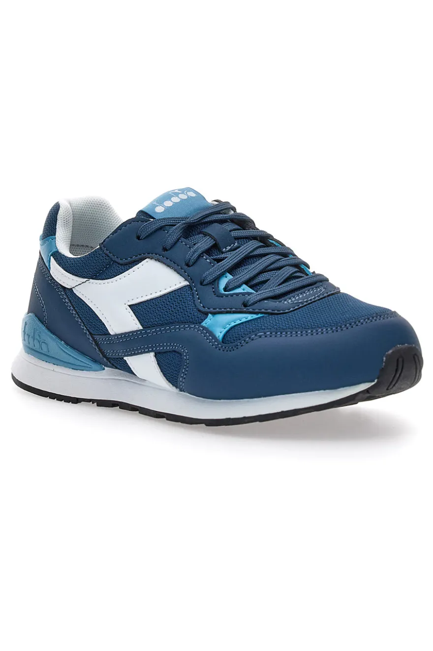 Blaue Sneakers Diadora N.92 GS mit weißen Details