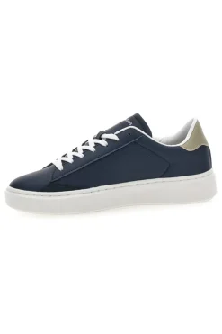 Blaue Sneakers mit beigen Details Gas Leonard Ltx