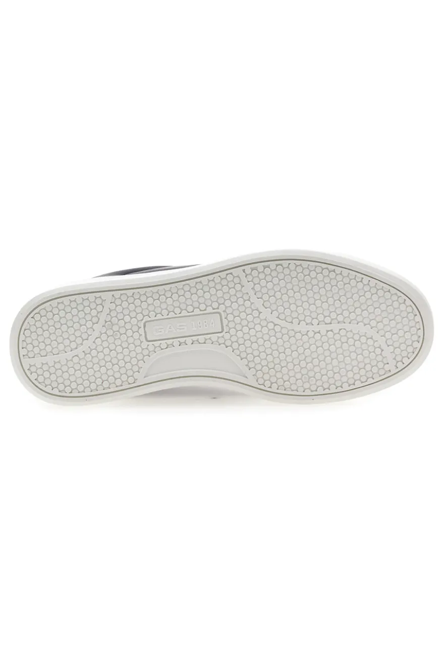 Blaue Sneakers mit beigen Details Gas Leonard Ltx