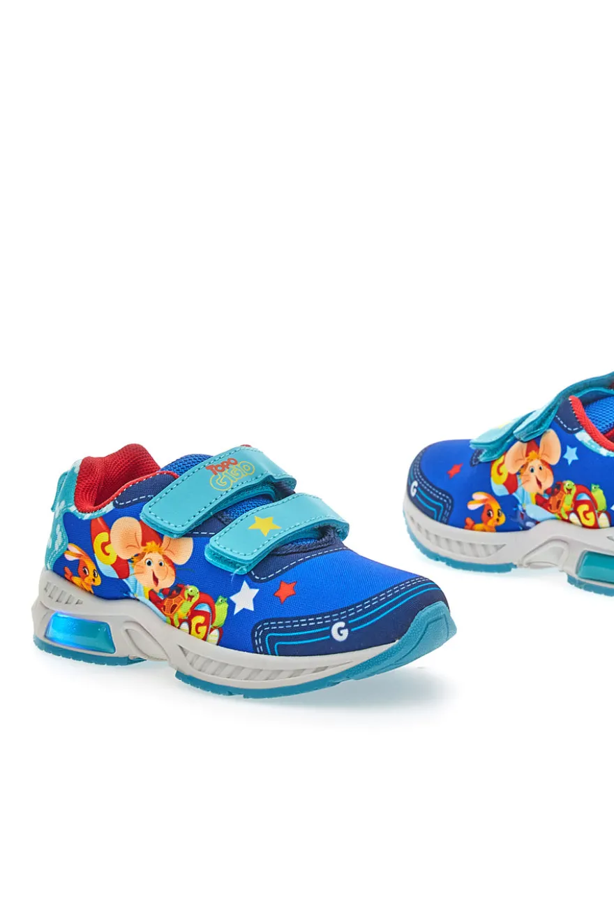 Blaue Sneakers mit Lichtern Topo Gigio 7609