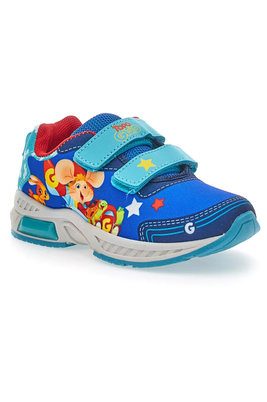 Blaue Sneakers mit Lichtern Topo Gigio 7609