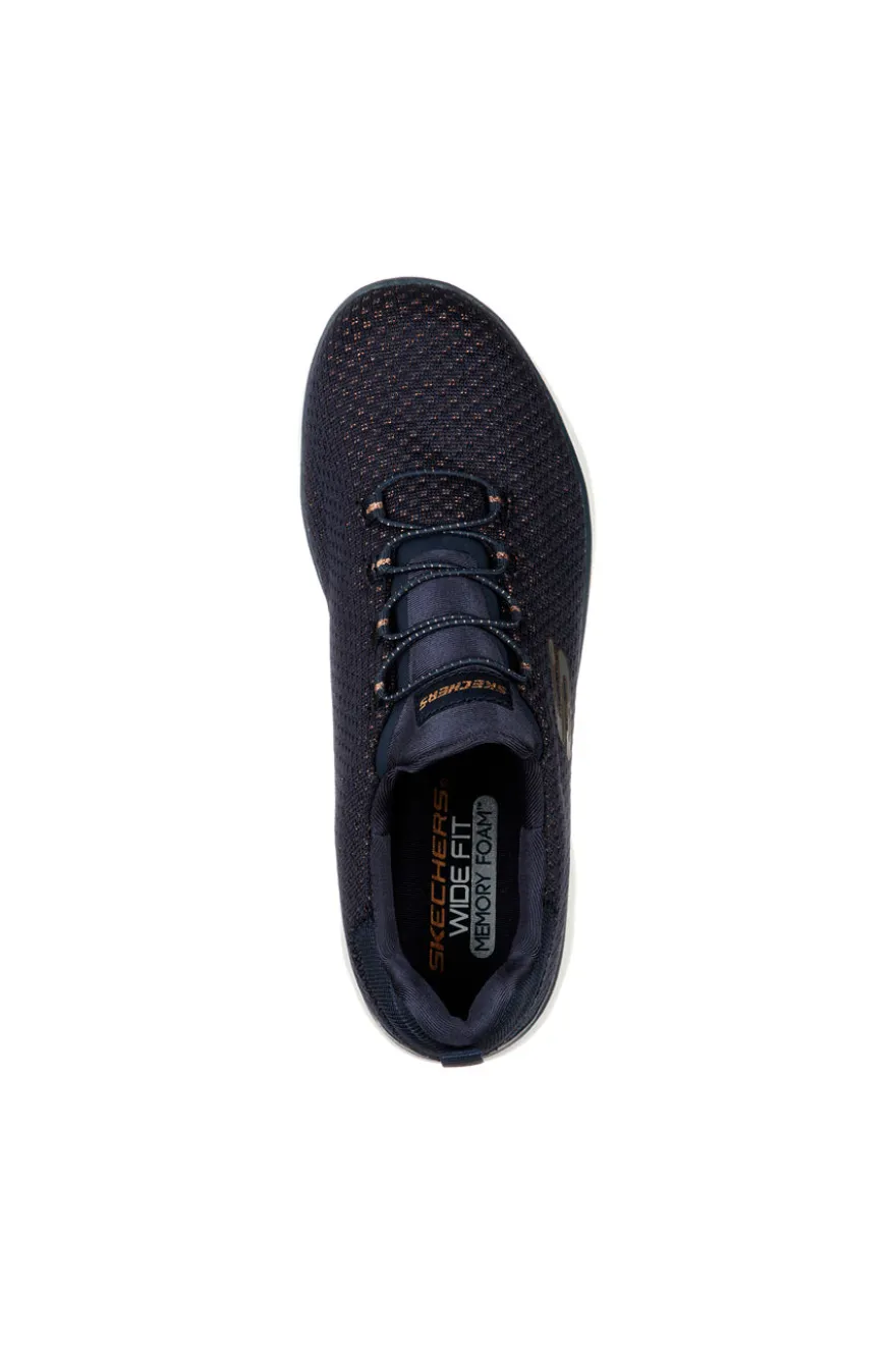 Blaue Sneakers mit Memory Foam-Sohle SKECHERS SUMMITS-BRIGHT BEZEL