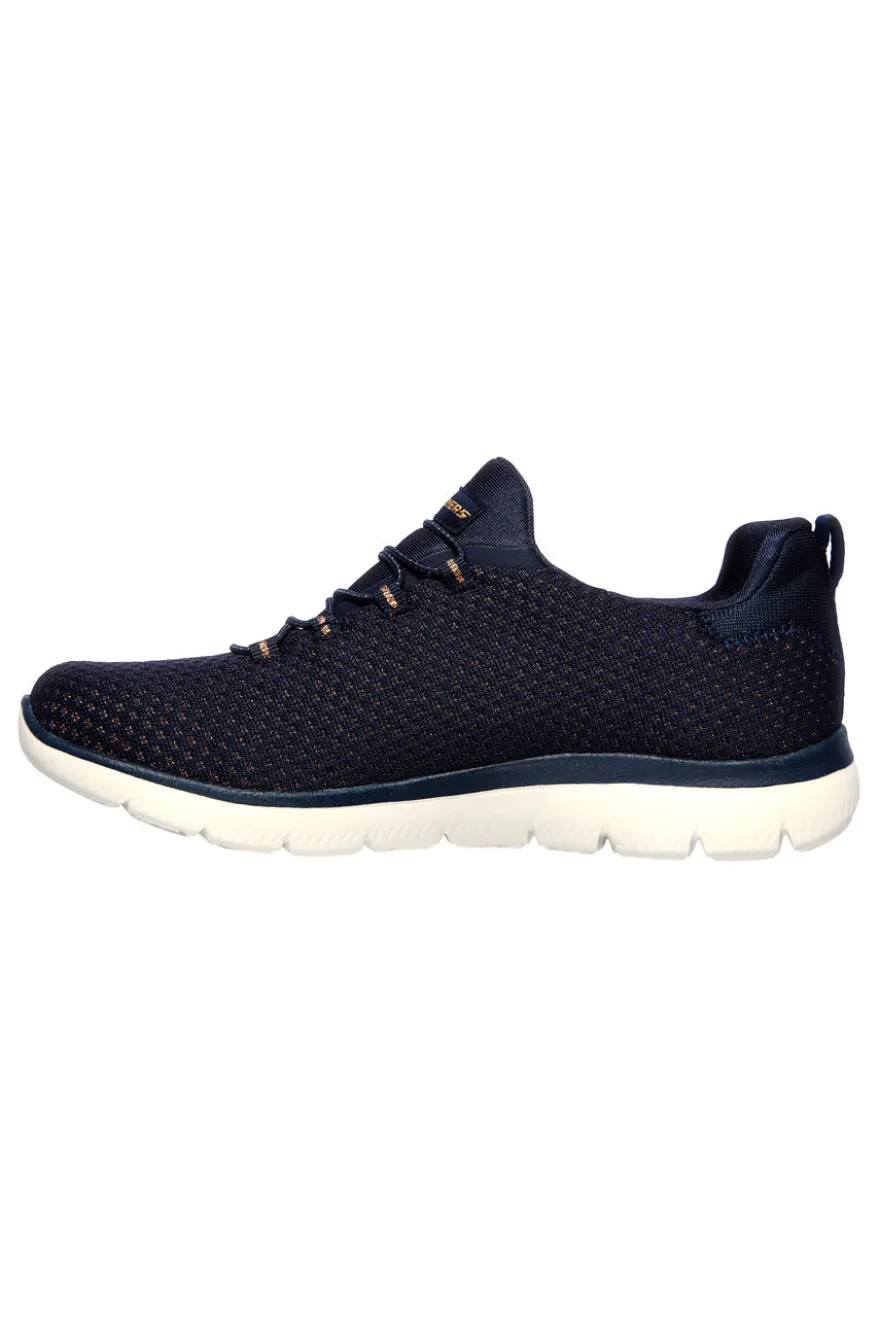 Blaue Sneakers mit Memory Foam-Sohle SKECHERS SUMMITS-BRIGHT BEZEL