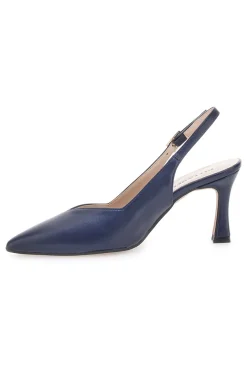 Blaue spitze Slingback-Pumps mit V-Ausschnitt PICTARELLO 149