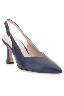 Blaue spitze Slingback-Pumps mit V-Ausschnitt PICTARELLO 149