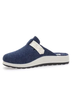 Blaue Stoffpantoffeln Made in Italy Fly Flot 5168