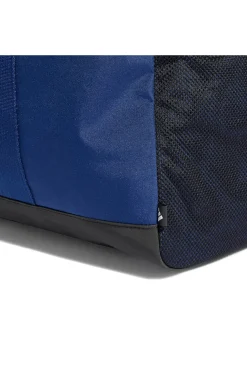 Blaue Tasche mit verstärkten Griffen und weißem Adidas-Logo IN6116