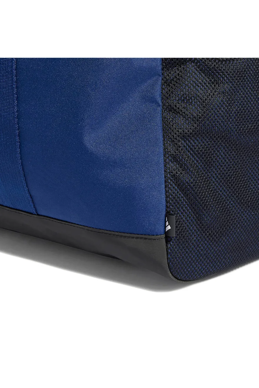 Blaue Tasche mit verstärkten Griffen und weißem Adidas-Logo IN6116