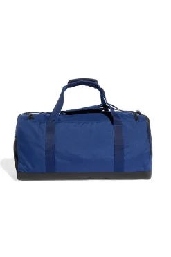 Blaue Tasche mit verstärkten Griffen und weißem Adidas-Logo IN6116
