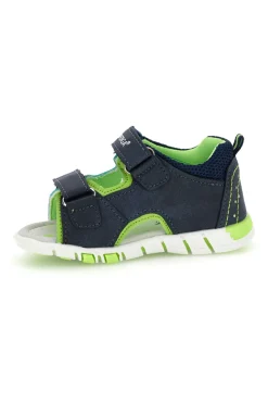 Blaue und grüne Superga Riemchensandalen S83U507