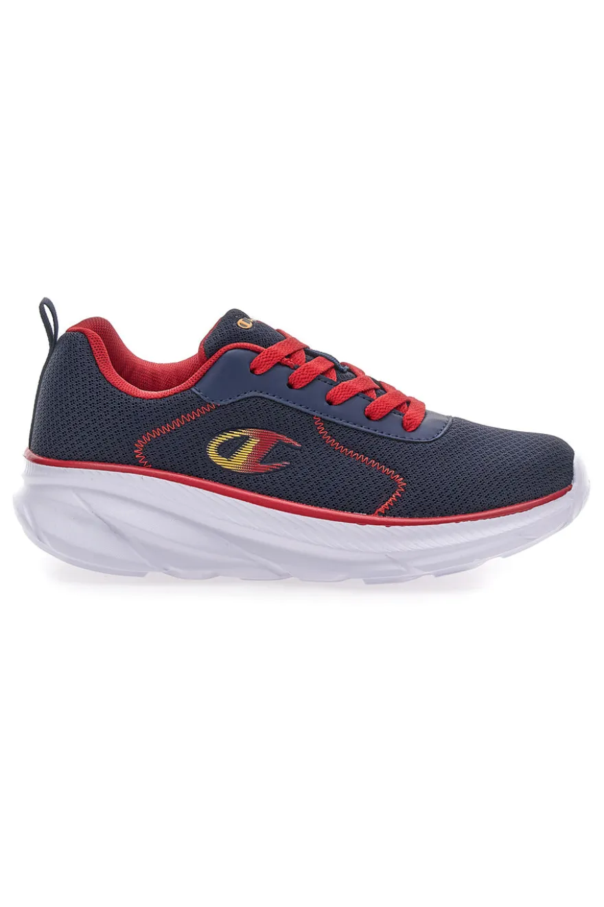 Blaue und rote Turnschuhe mit sportlicher Sohle Champion Hro Jb Gs Low Cut
