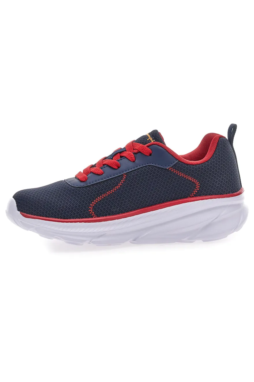 Blaue und rote Turnschuhe mit sportlicher Sohle Champion Hro Jb Gs Low Cut