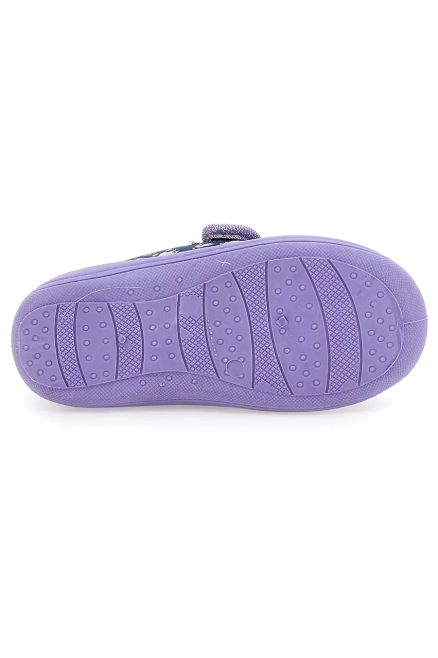Blaue und violette Schuhe für die ersten Schritte mit FROZEN-Aufdruck 18FII4S41LA