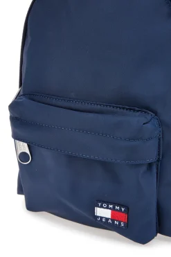 Blauer Stoffrucksack mit Tommy Daily Backpack-Logo
