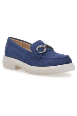 Blauer Wildleder-Mokassin Le Havre Paris 2300513