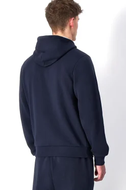 Blaues Sweatshirt mit Reißverschluss CHAMPION HOODED FULL ZIP