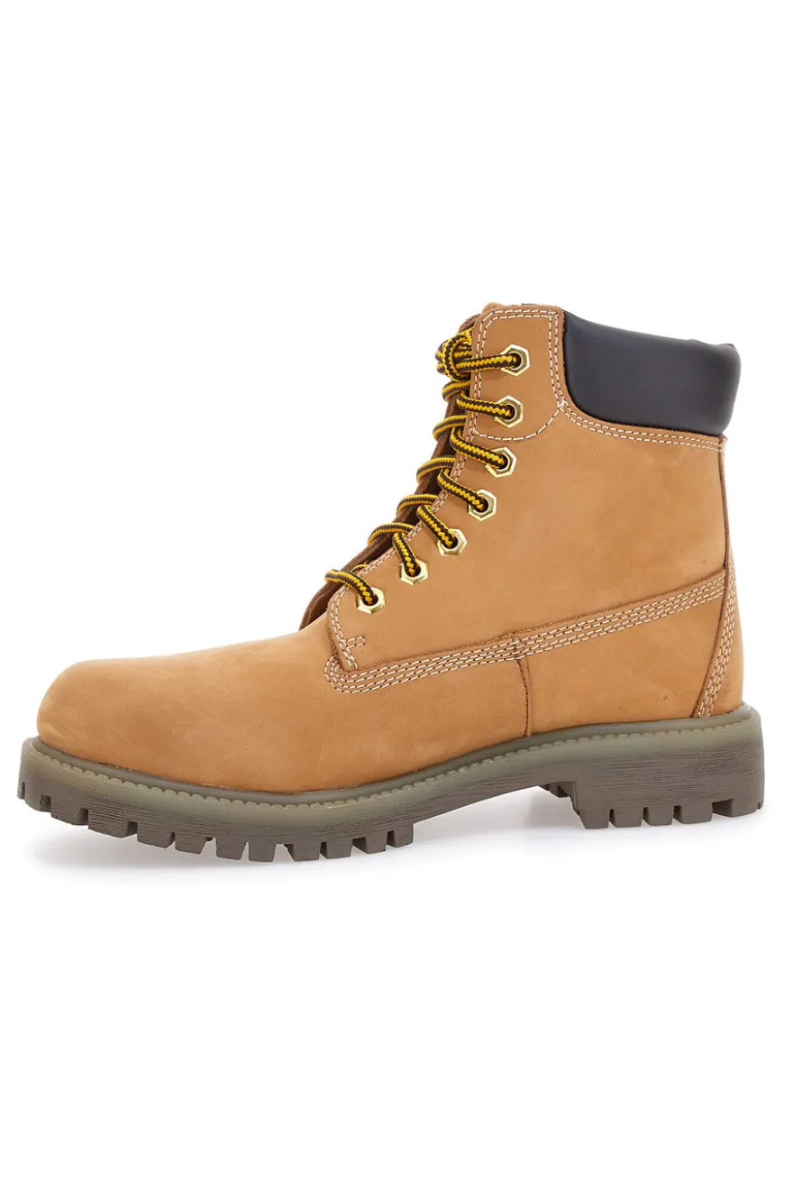 Boardman 11114509 Ockerfarbene Stiefeletten mit gepolstertem Kragen
