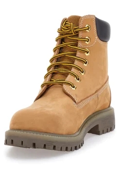 Boardman 11114509 Ockerfarbene Stiefeletten mit gepolstertem Kragen