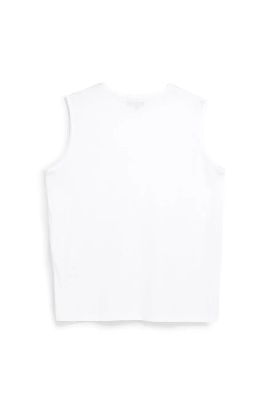 Boardman schlichtes weißes Tank-Top NBY506
