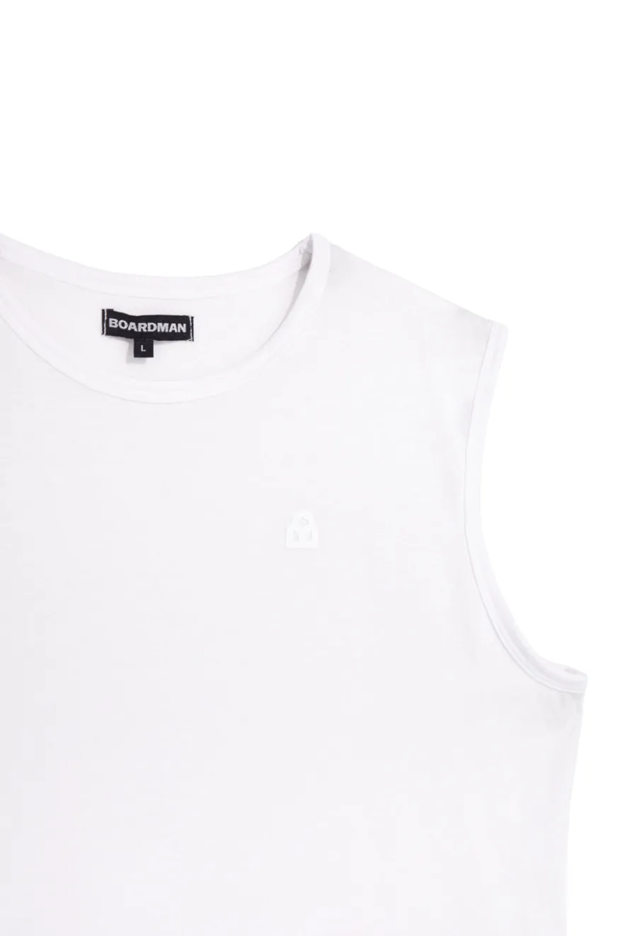 Boardman schlichtes weißes Tank-Top NBY506